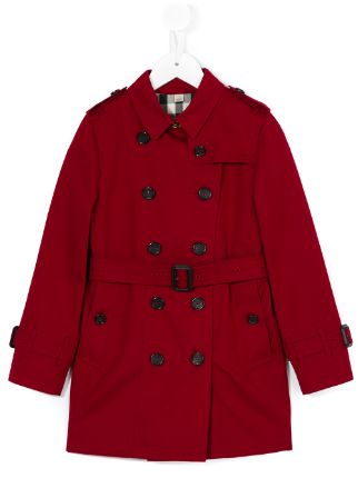 burberry coat kids red