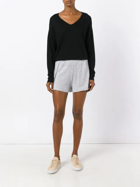 LE KASHA LE KASHA CASHMERE BOMBAY SHORTS - GREY