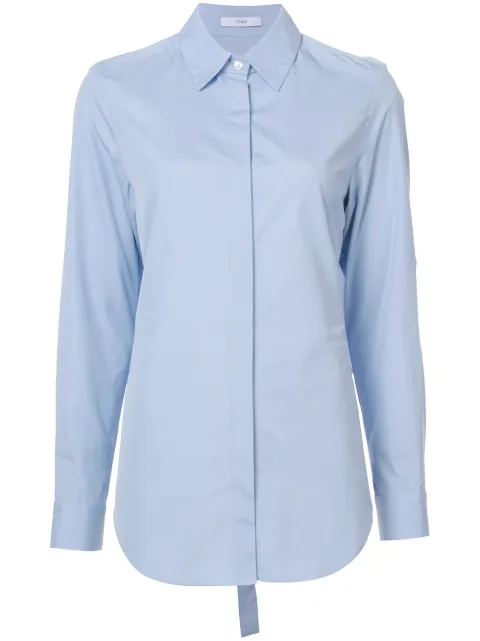 TOME TOME OPEN BACK SHIRT - BLUE