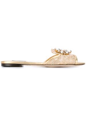 dolce and gabbana flat sandals