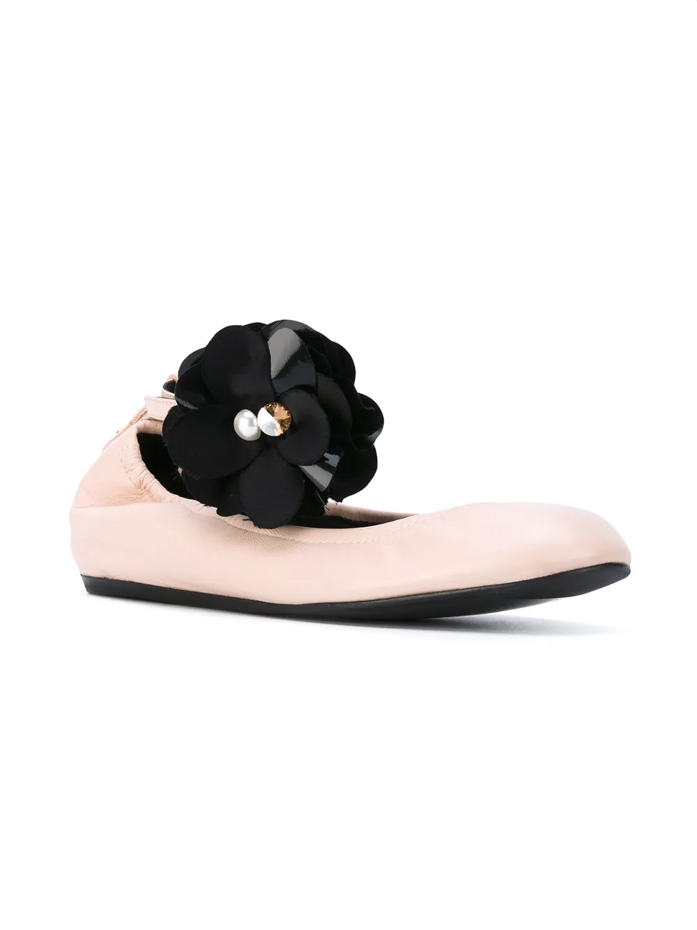 Lanvin floral pin ballerina's Roze