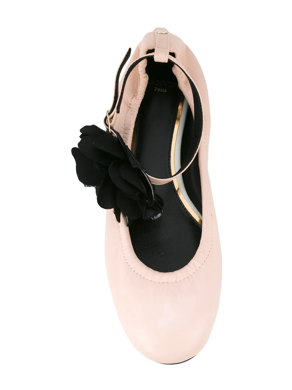 Lanvin floral pin ballerina's Roze