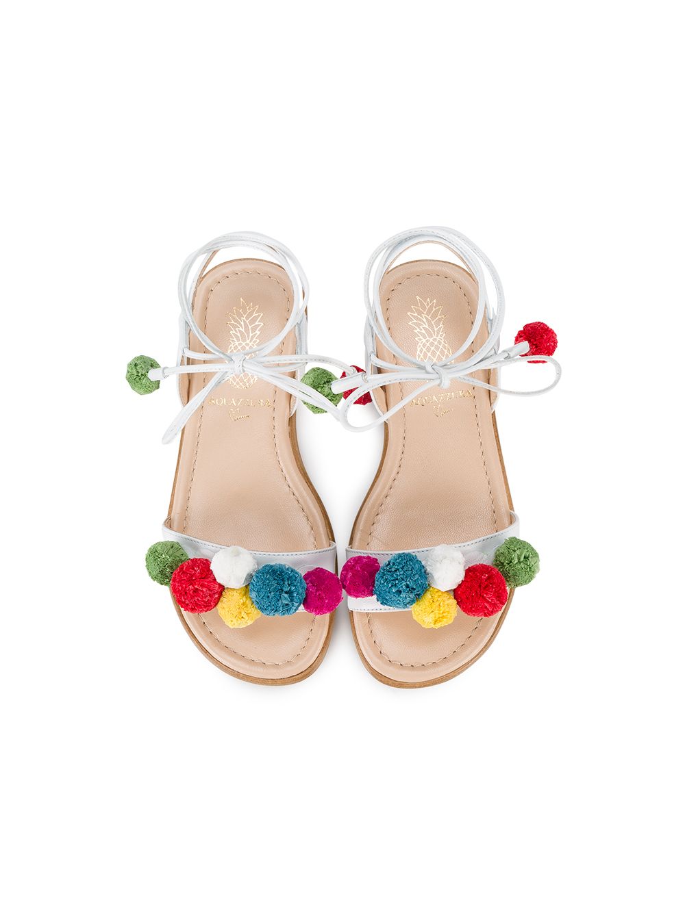 фото Aquazzura mini сандалии 'mini pompom'