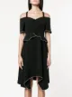 Proenza Schouler asymmetrisk kjole med off-shoulder-snit