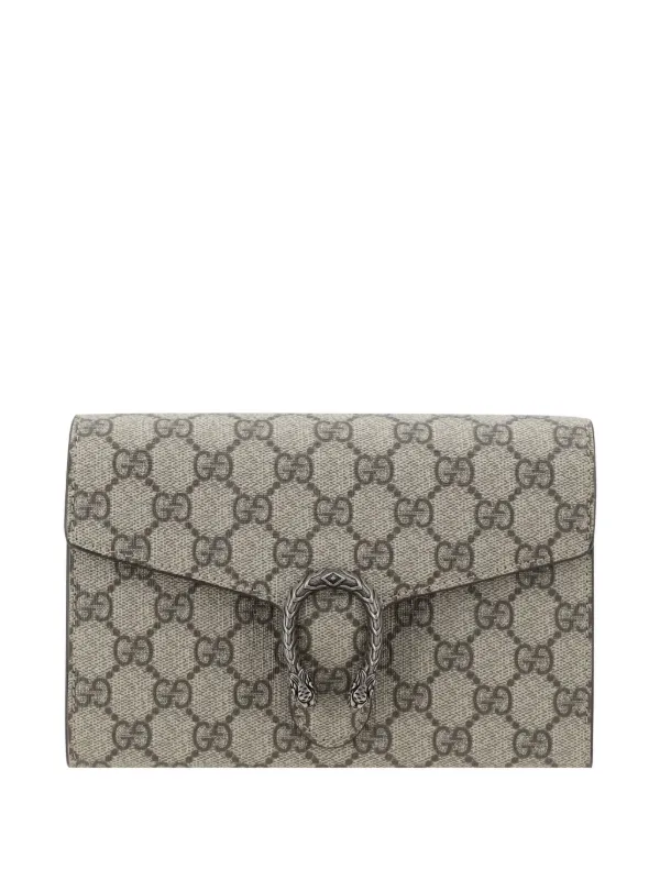 Gucci Dionysus GG Supreme Shoulder Wallet Neutrals FARFETCH TR