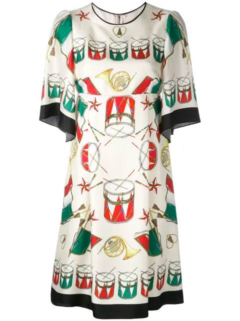 Dolce & Gabbana drum print dress