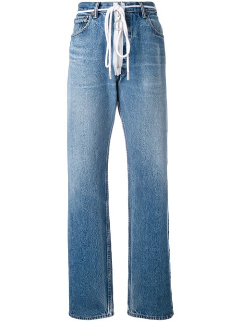 Off-White zip detail Levi jeans $536 
