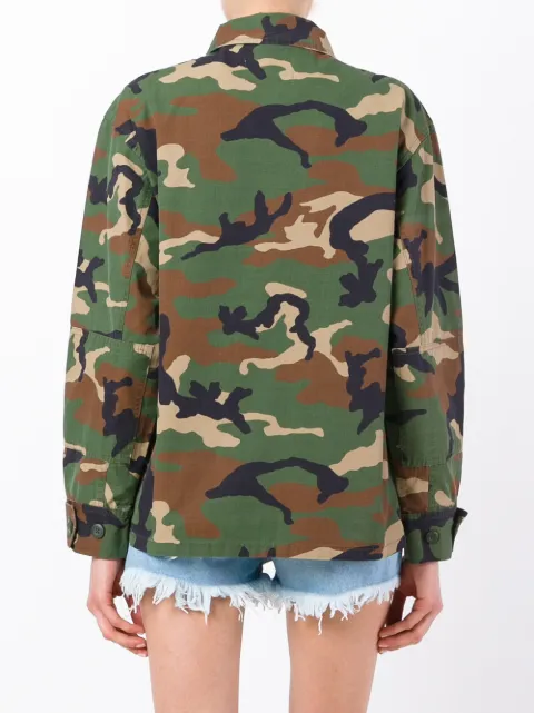 FORTE COUTURE FORTE DEI MARMI COUTURE EMBROIDERED MILITARY JACKET - GREEN