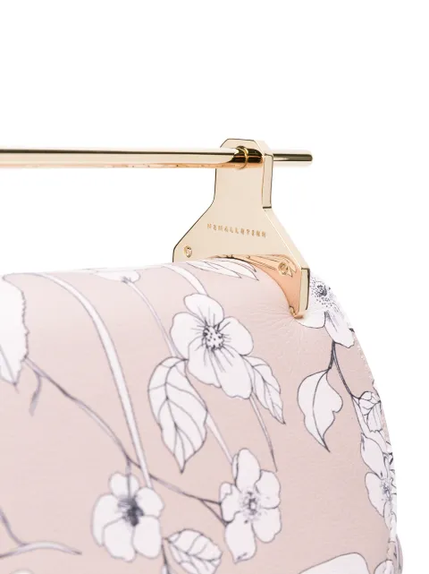 leather flower backpack