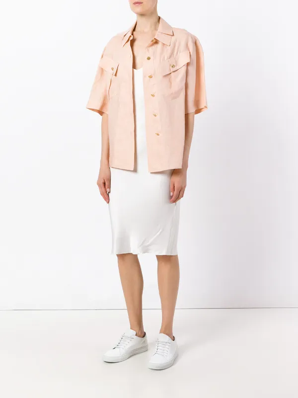 chanel collar shirt