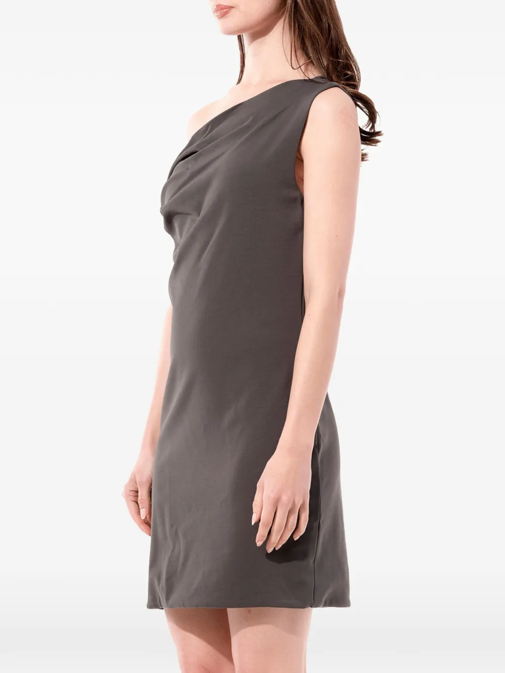 Balenciaga Asymmetrisches Minikleid   Braun 