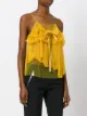 Rochas pleated bow cami