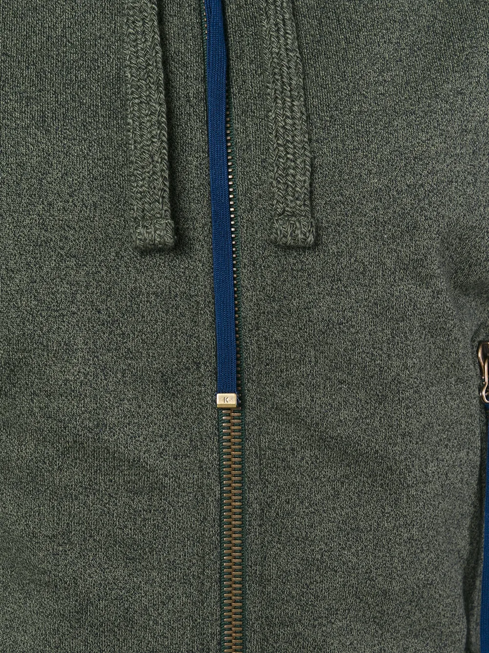 Kenzo geborduurde logo-voorkant met ritssluiting Groen