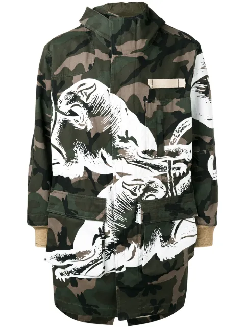 Valentino Garavani camouflage coat