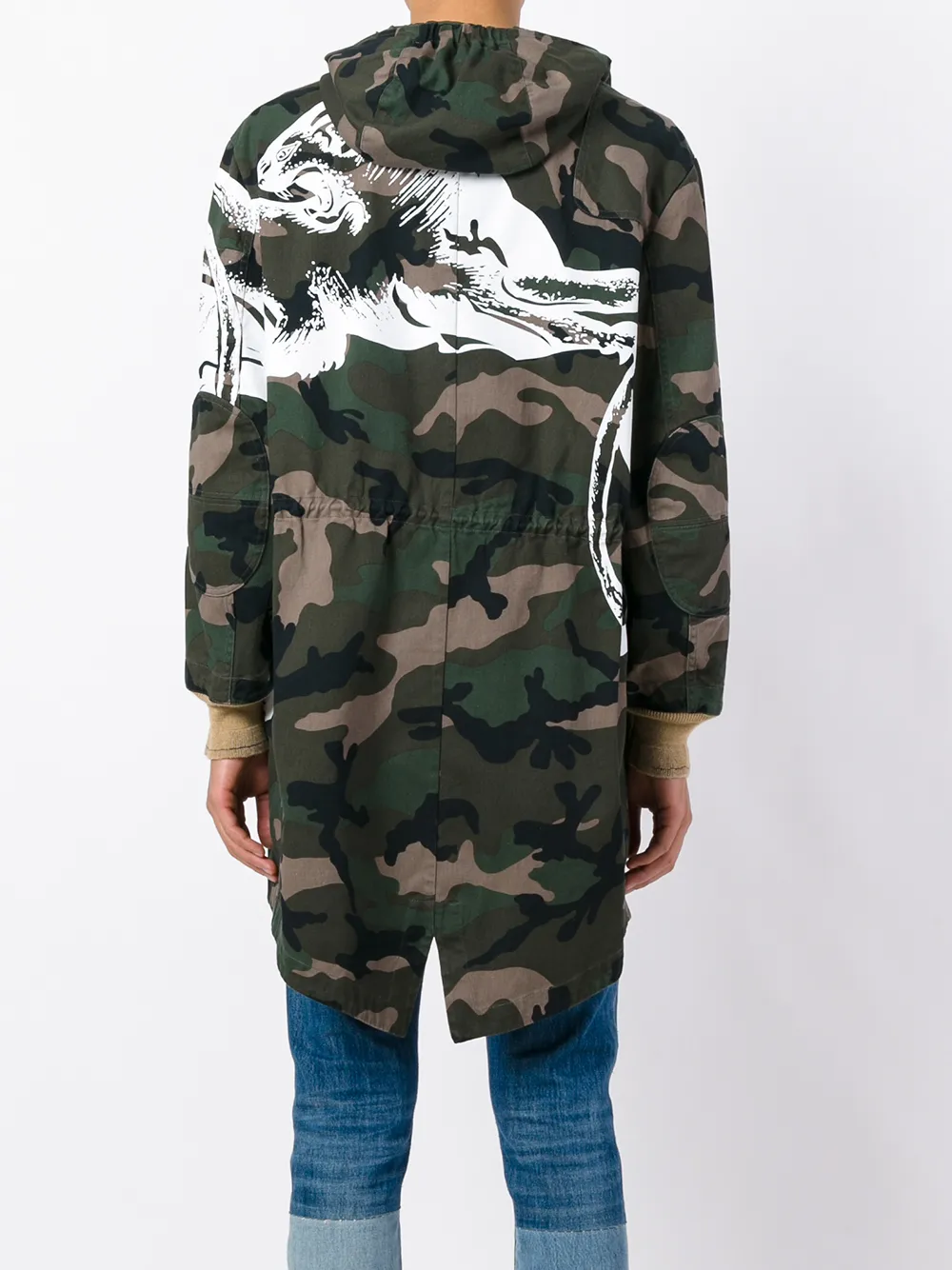 Valentino Garavani camouflage coat Groen