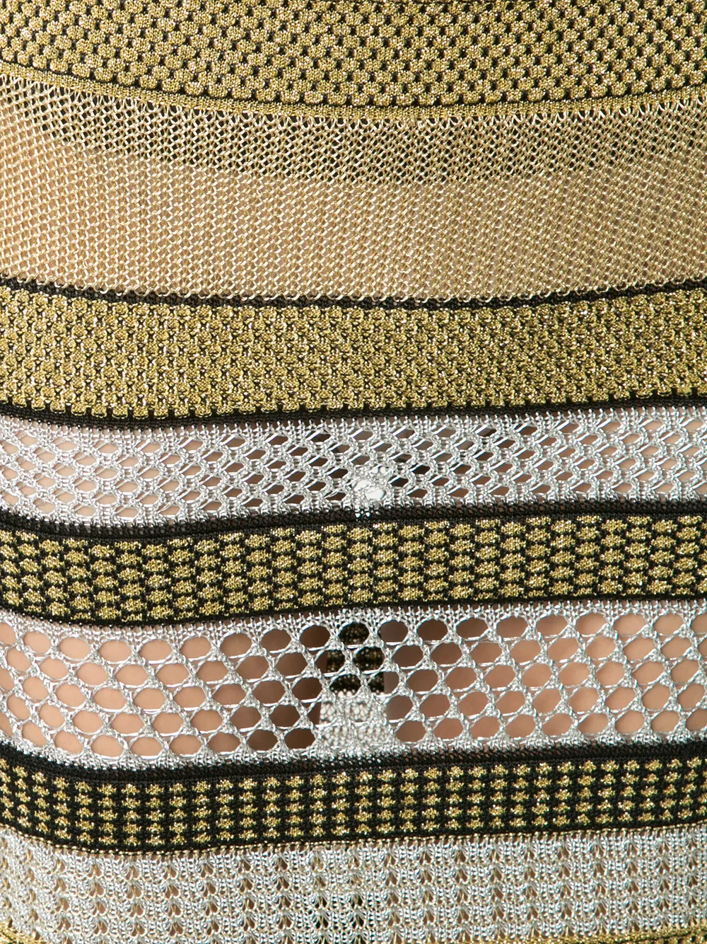 Balmain striped skirt Zwart