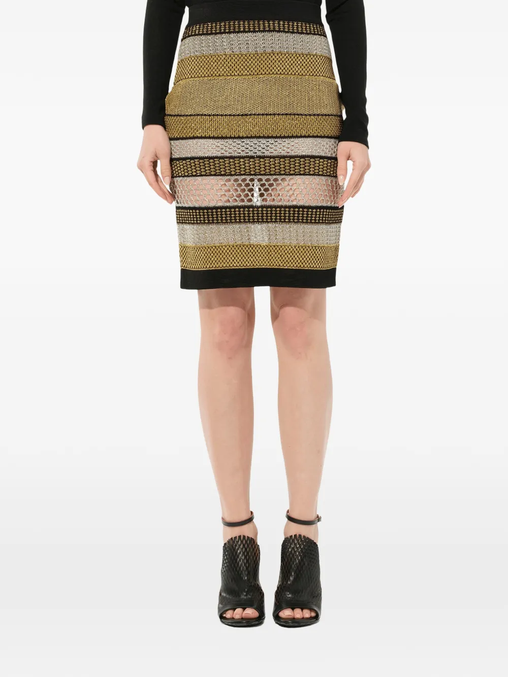 Balmain gonna rigata - Nero