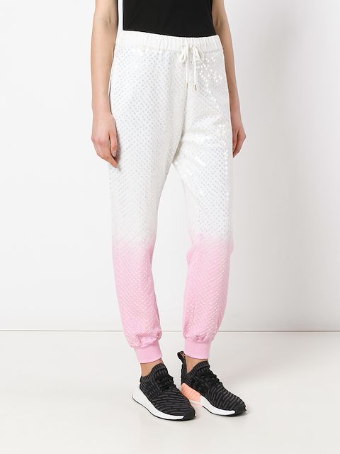 sequin track pants