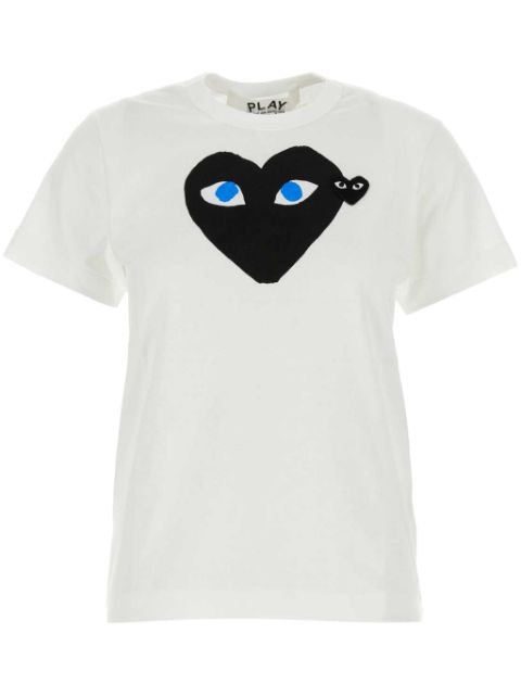 Comme Des Garçons Play playera con corazón estampado 