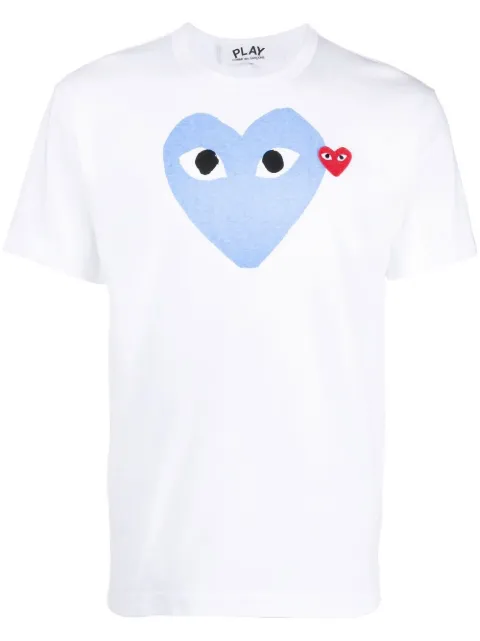 Comme Des Garçons Play playera con corazón estampado