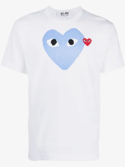 Comme Des Garçons Play Camiseta com estampa de coração