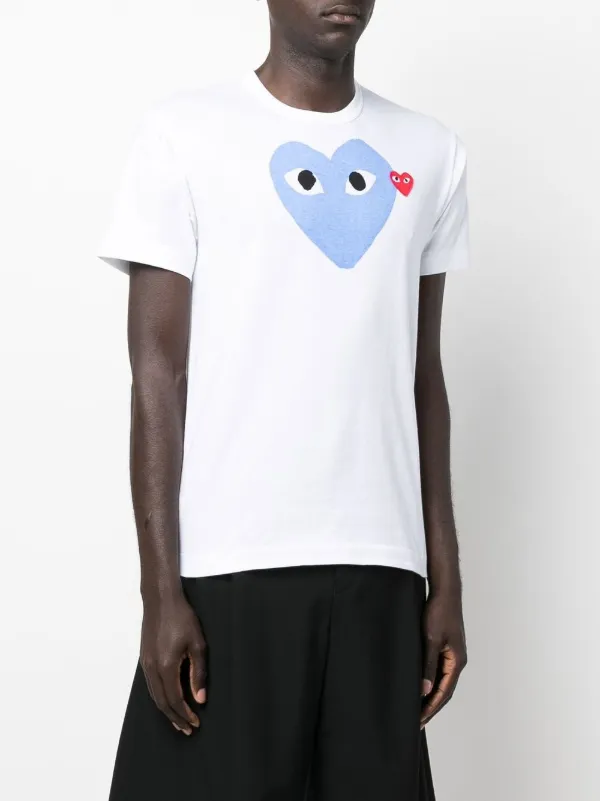 Graphic Tshirt Play T Shirt White Comme Des Garçons Play Heart