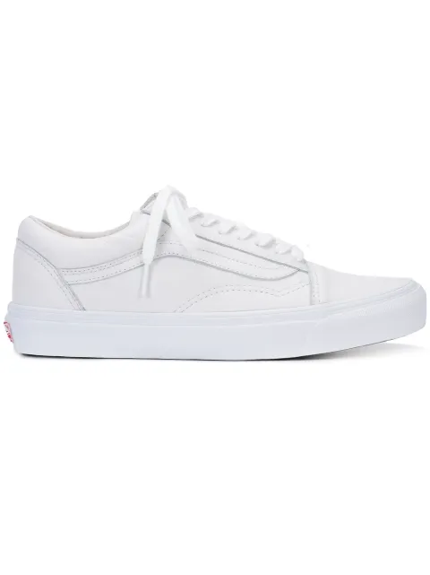 vans white leather sneakers