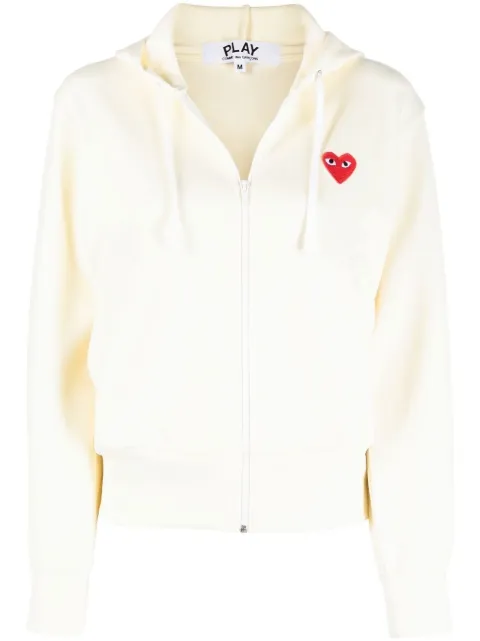 Comme Des Garçons Play felpa con cappuccio logo cuore 
