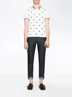gucci bees and stars polo