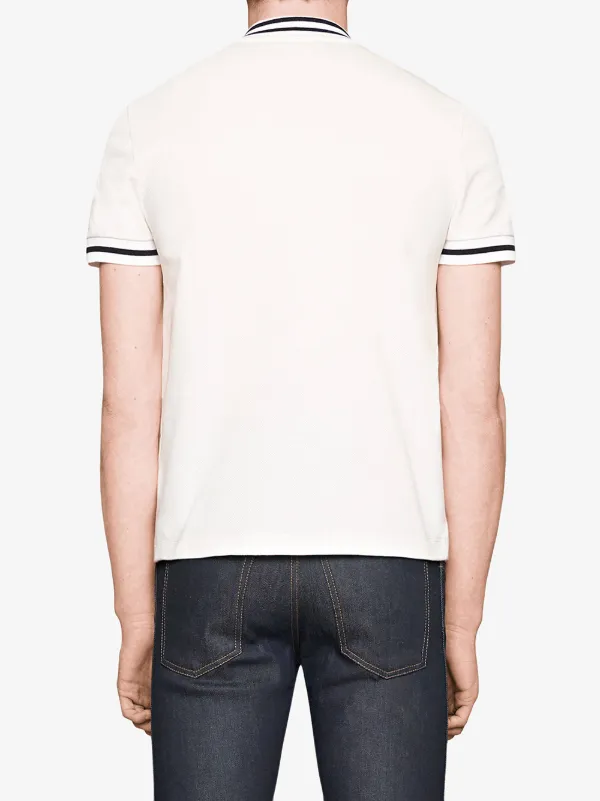 cotton polo with bees and stars