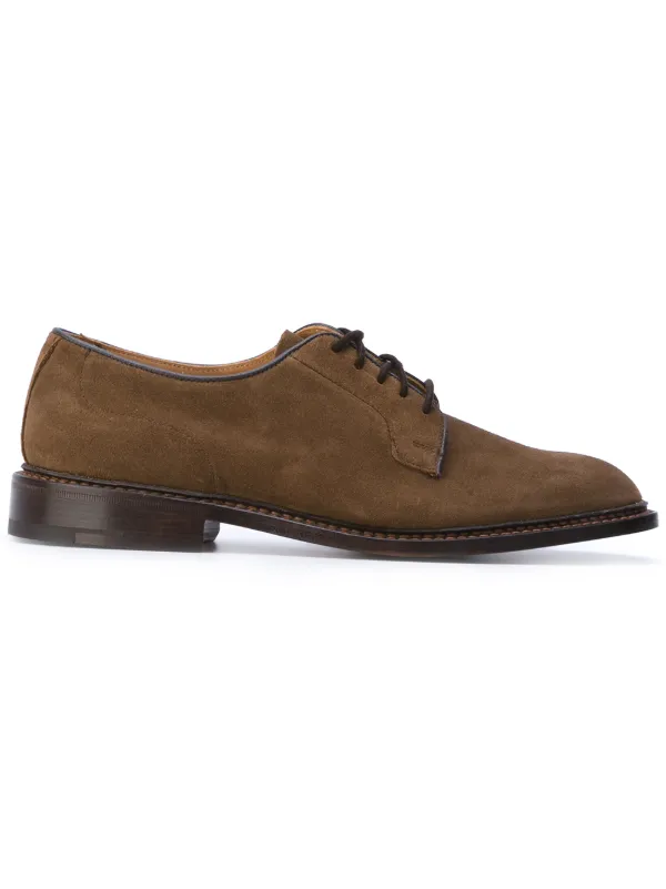 Tricker’s スウェード ドレスシューズ Tricker's Robert レースアップシューズ | ブラウン | FARFETCH JP