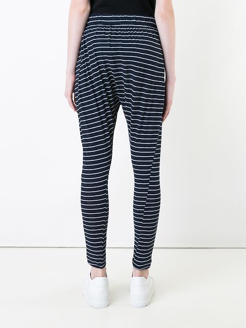 blue striped trousers