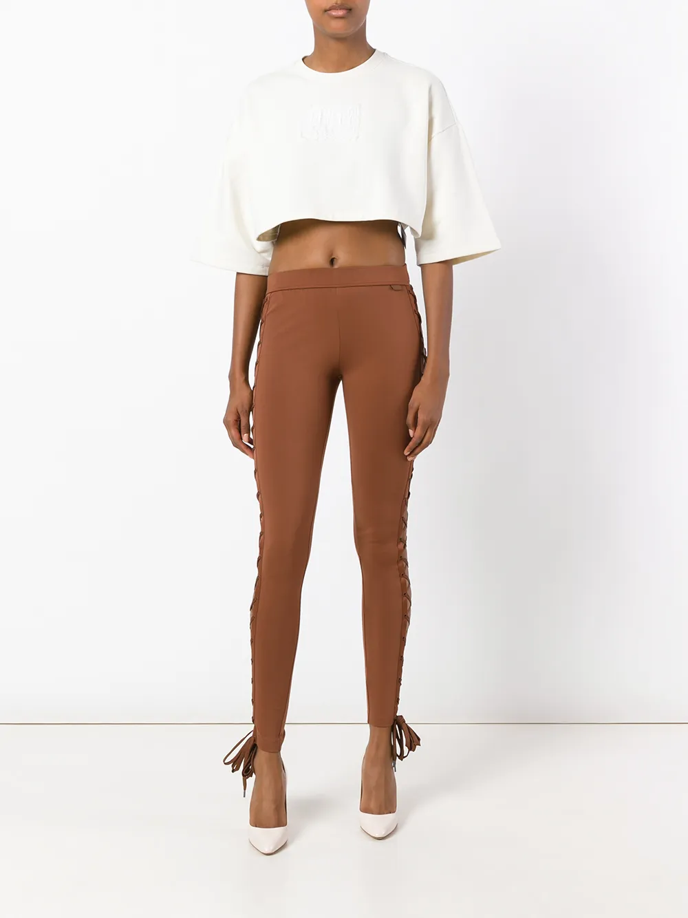 Fenty X Puma boxing and bomber lacing tights - Bruin