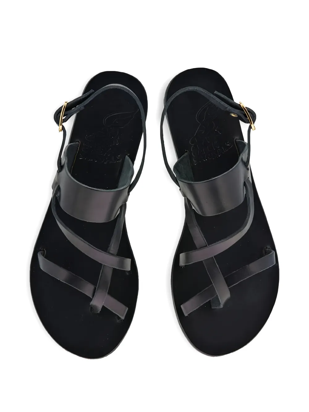  Ancient Greek Sandals Alethea Flat Sandals - Black 