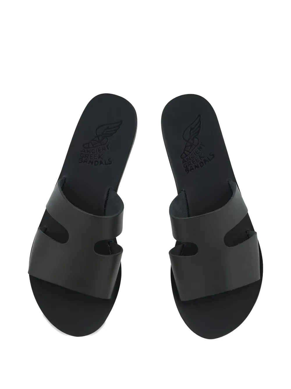 Ancient Greek Sandals classic slip-on sandals Zwart