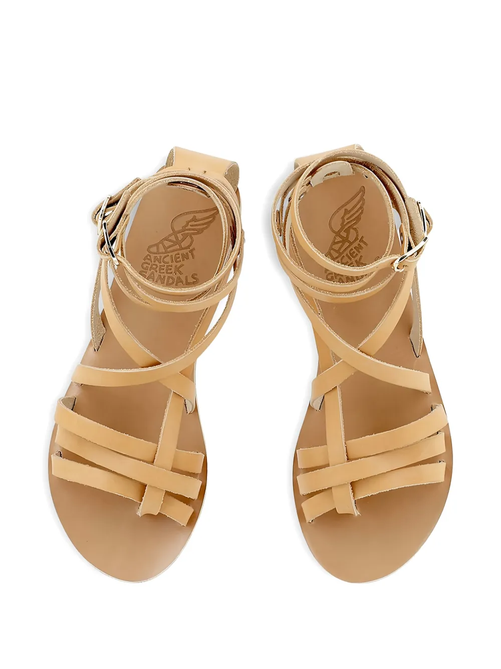  Ancient Greek Sandals Satira Flat Sandals - Neutrals 