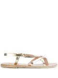 Ancient Greek Sandals Semele flat sandals - Metallic