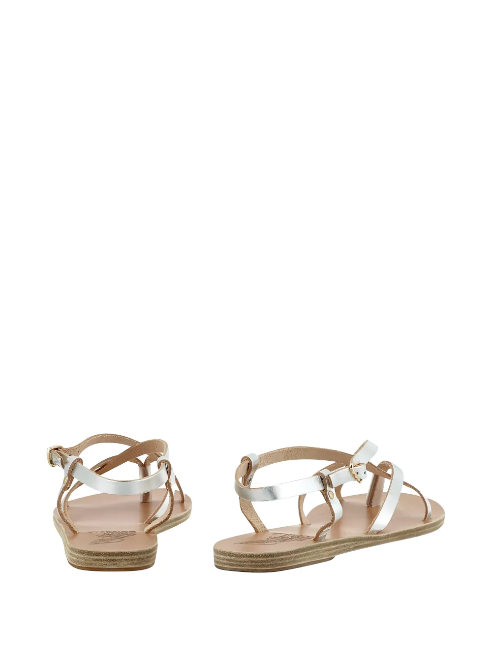 Ancient Greek Sandals Semele flat sandals Metallic