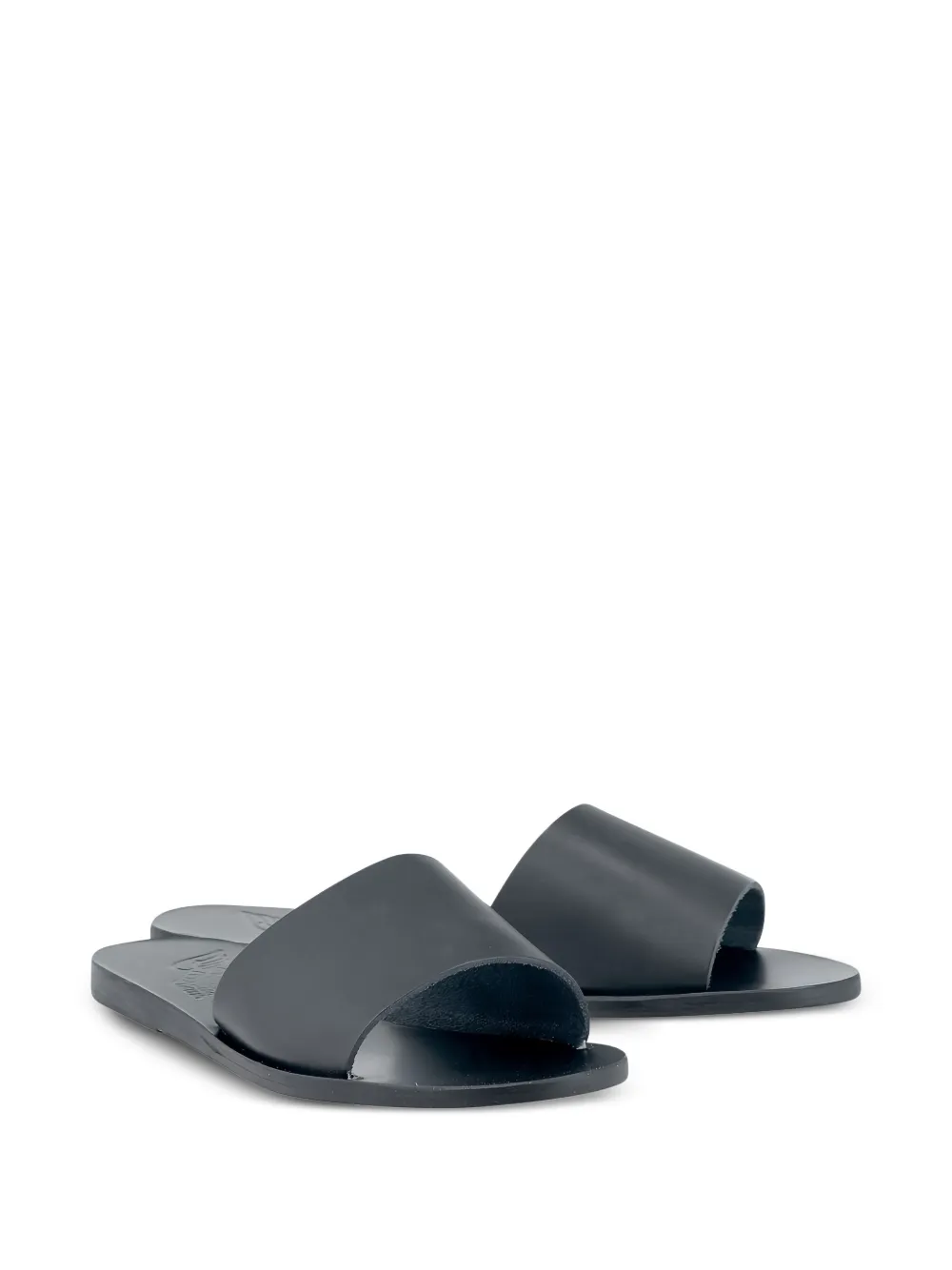  Ancient Greek Sandals Flache 'taygete' Pantoletten   Schwarz 