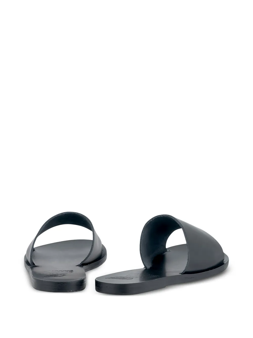 Ancient Greek Sandals Flache 'taygete' Pantoletten   Schwarz 