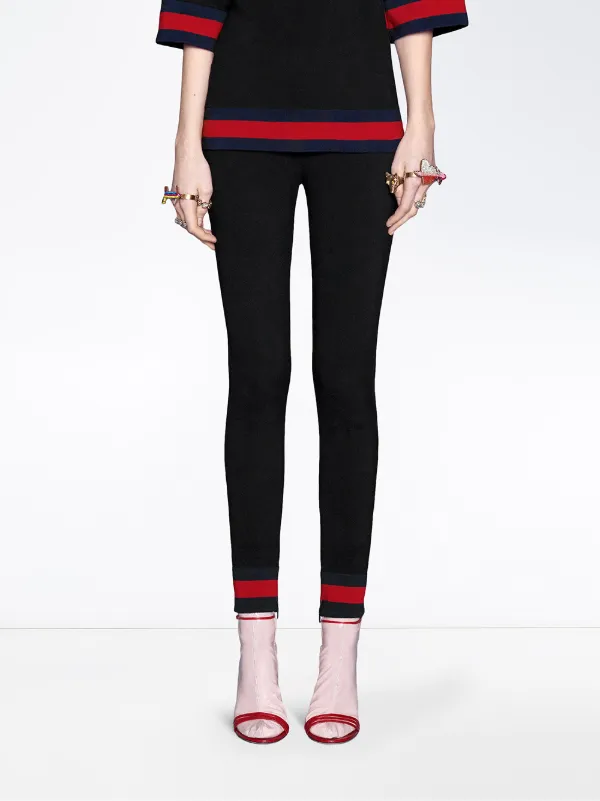 gucci web leggings