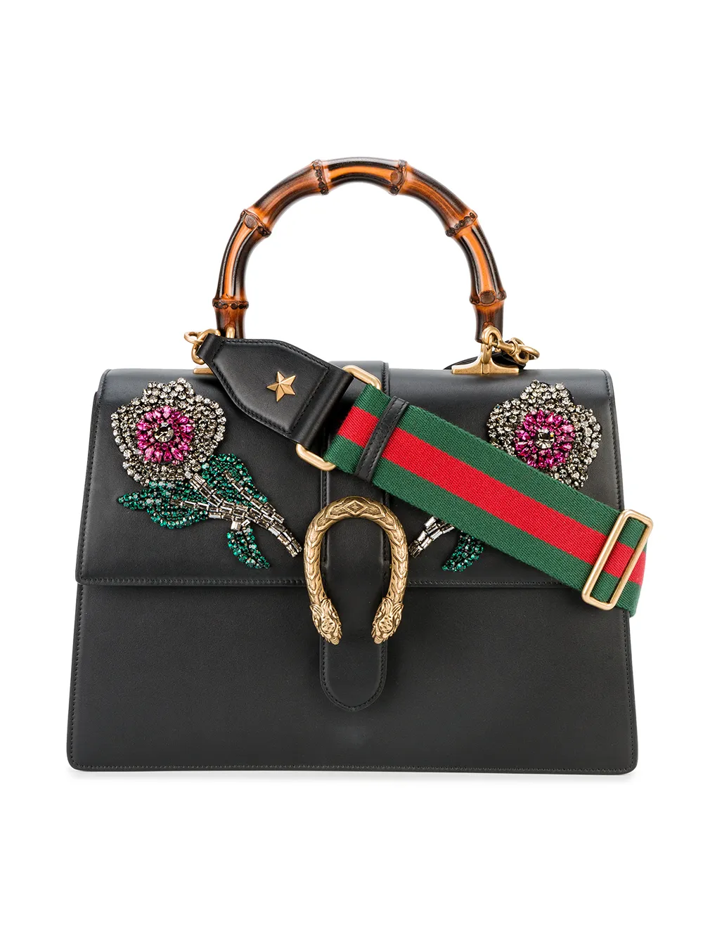 Gucci Black Dionysus embellished Large Tote bag