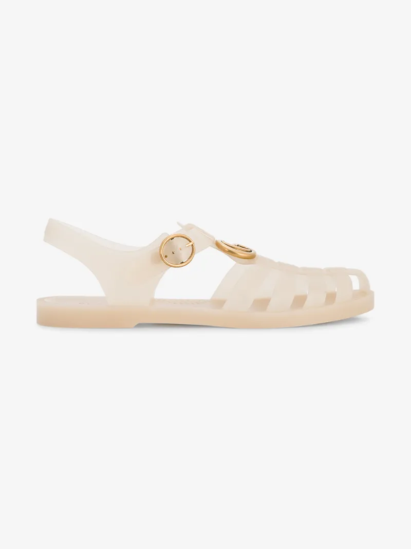 gucci jelly heel sandals