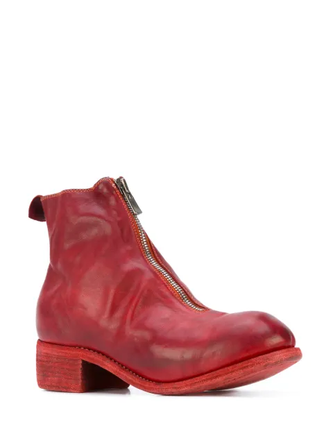 guidi front zip loafers