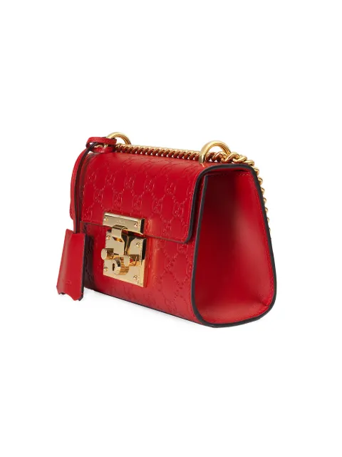 gucci padlock bag red
