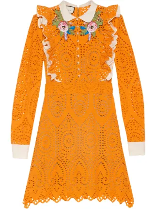 Embroidered Broderie Anglaise Dress | Gucci - mytheresa