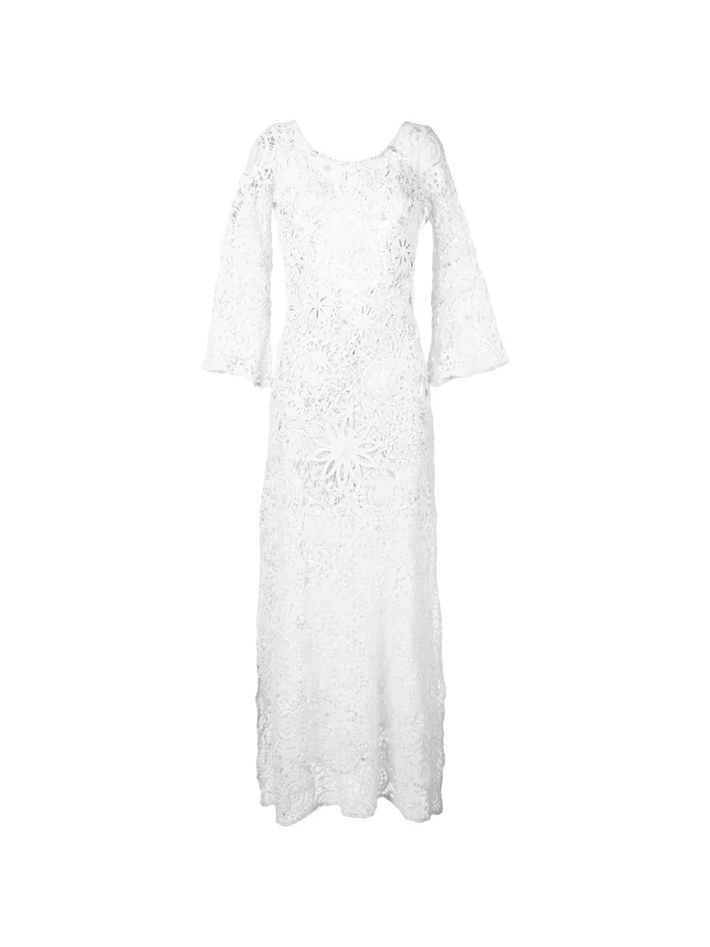 Anjuna Florales Spitzenkleid - Weiß