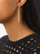Image 2 of Saint Laurent Monogram mini tassel earrings