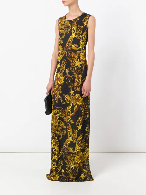 PHILIPP PLEIN PHILIPP PLEIN LANA LONG DRESS - BLACK