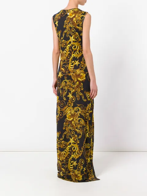 PHILIPP PLEIN PHILIPP PLEIN LANA LONG DRESS - BLACK